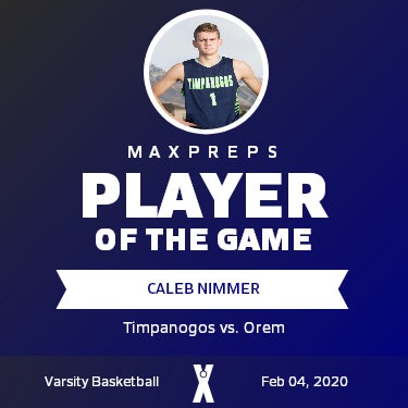 #14 Caleb Nimmer Player of the Game badge