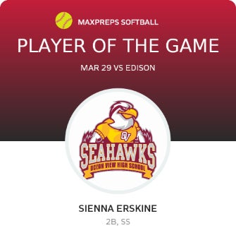 #19 Sienna Erskine Player of the Game badge