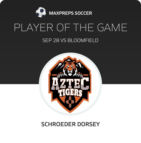 #15 Schroeder Dorsey Player of the Game badge
