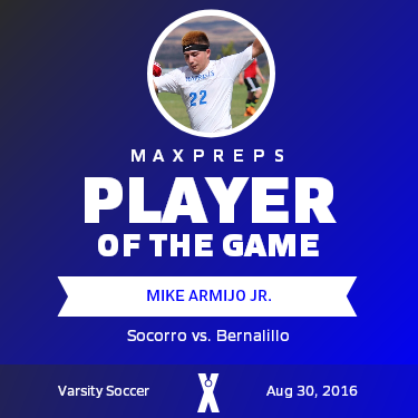 #22 Mike Armijo Jr. Player of the Game badge
