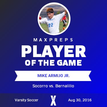 #22 Mike Armijo Jr. Player of the Game badge