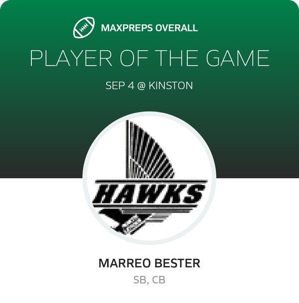 #24 Marreo Bester Player of the Game badge