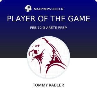 #16 Tommy Kabler Player of the Game badge