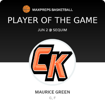 #2 Maurice Green Player of the Game badge