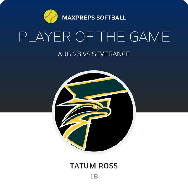 #30 Tatum Ross Player of the Game badge