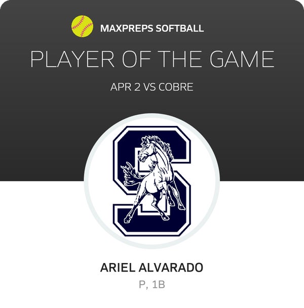 #3 Ariel Alvarado Player of the Game badge