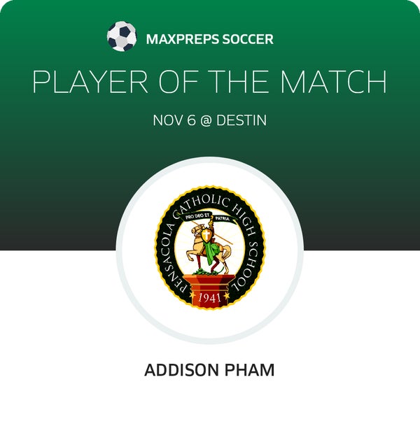 #10 Addison Pham Player of the Game badge
