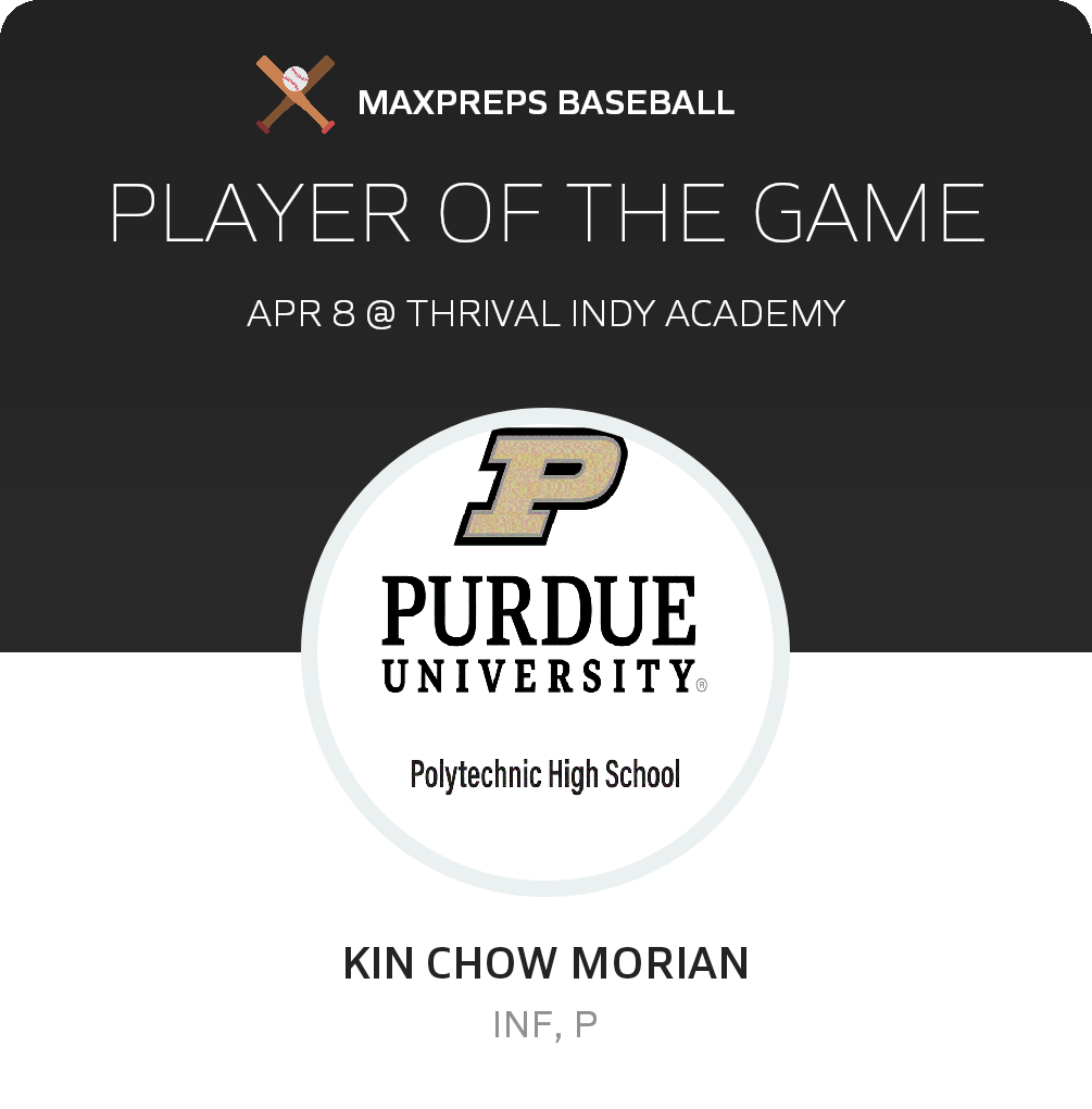 #21 Kin Chow Player of the Game badge