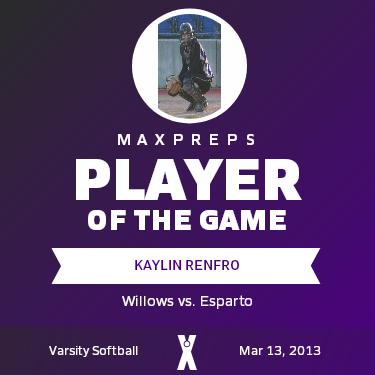 #8 Kaylin Renfro Player of the Game badge