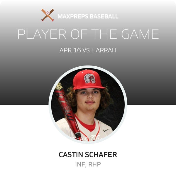 #11 Castin Schafer Player of the Game badge