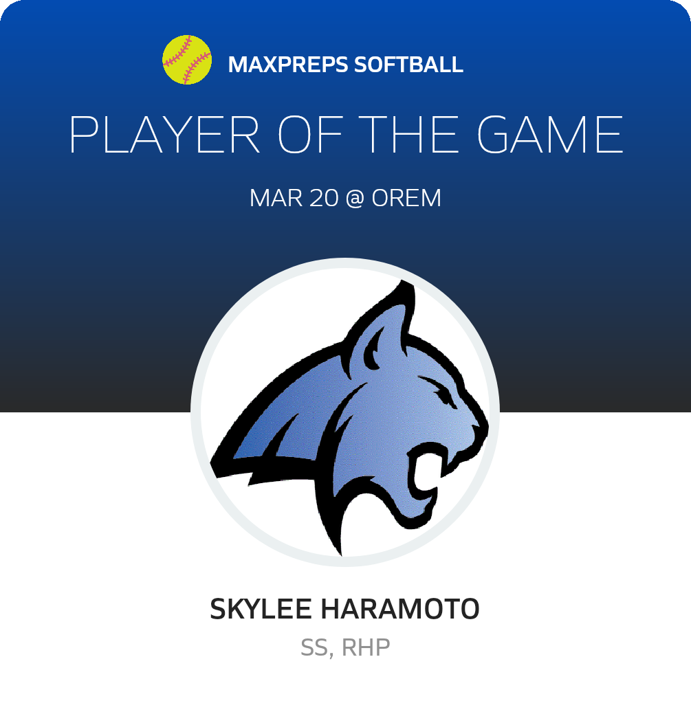 #17 Skylee Haramoto Player of the Game badge