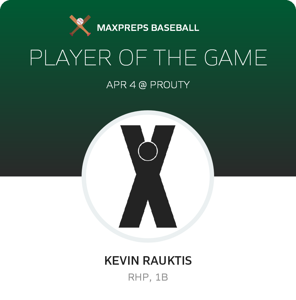 #99 Kevin Rauktis Player of the Game badge