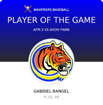 #7 Gabriel Rangel Player of the Game badge
