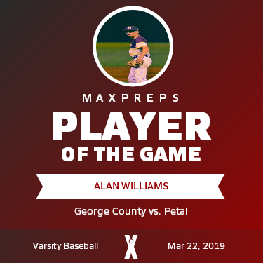 #5 Alan Williams Player of the Game badge