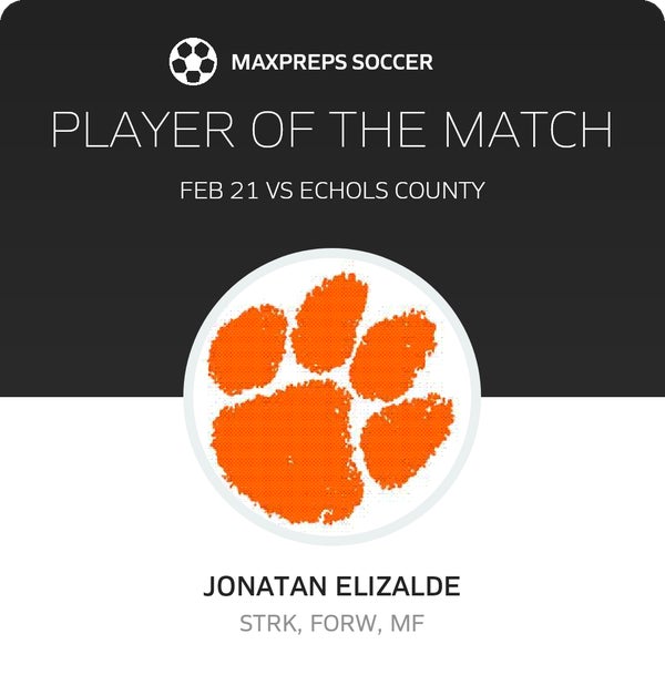 #10 Jonatan Elizalde Player of the Game badge