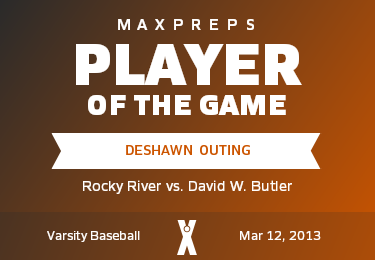 #5 DeShawn  Outing Player of the Game badge