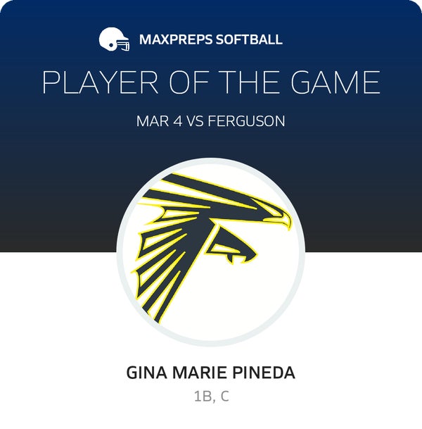 #23 Gina Marie Pineda Player of the Game badge