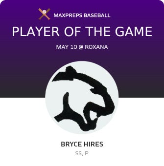 #99 Bryce Hires Player of the Game badge