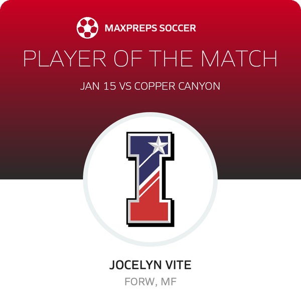 #13 Jocelyn Vite Player of the Game badge