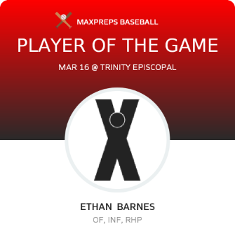 #44 Ethan  Barnes Player of the Game badge