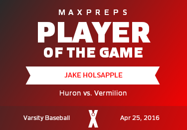 #10 Jake Holsapple Player of the Game badge
