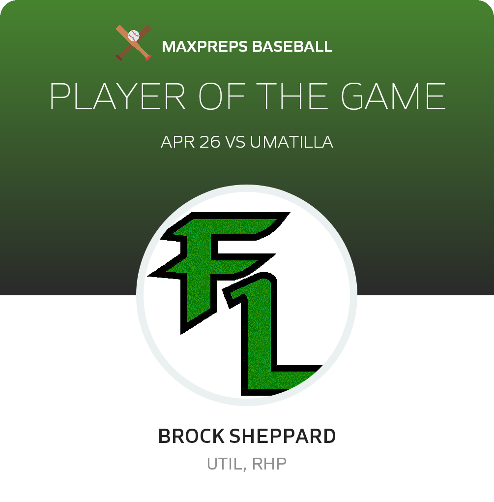 #5 Brock Sheppard Player of the Game badge