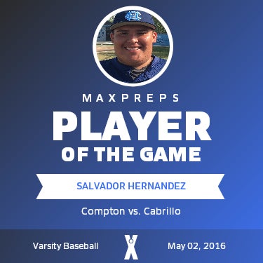 #44 Salvador Hernandez Player of the Game badge