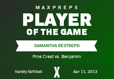 #4 Samantha Restrepo Player of the Game badge