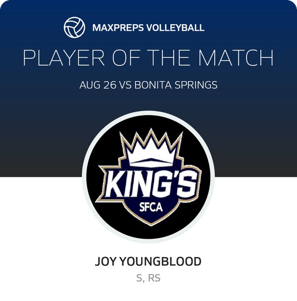 #5 Joy Youngblood Player of the Game badge