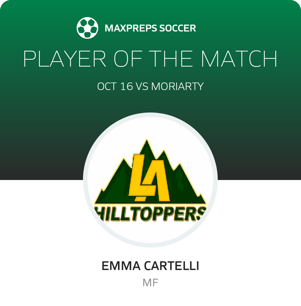 #20 Emma Cartelli Player of the Game badge