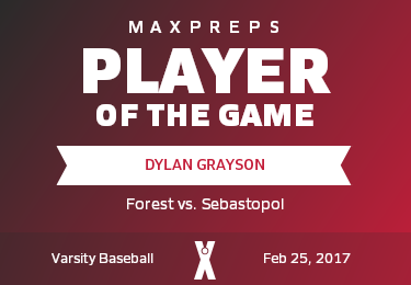 #14 Dylan Grayson Player of the Game badge