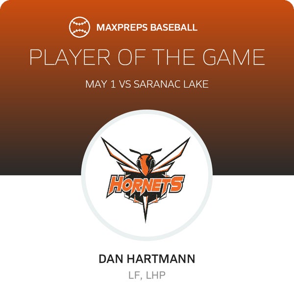 #11 Dan Hartmann Player of the Game badge