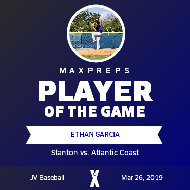 #4 Ethan Garcia Player of the Game badge