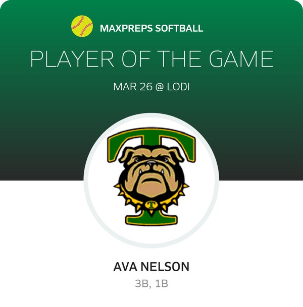 #26 Ava Nelson Player of the Game badge