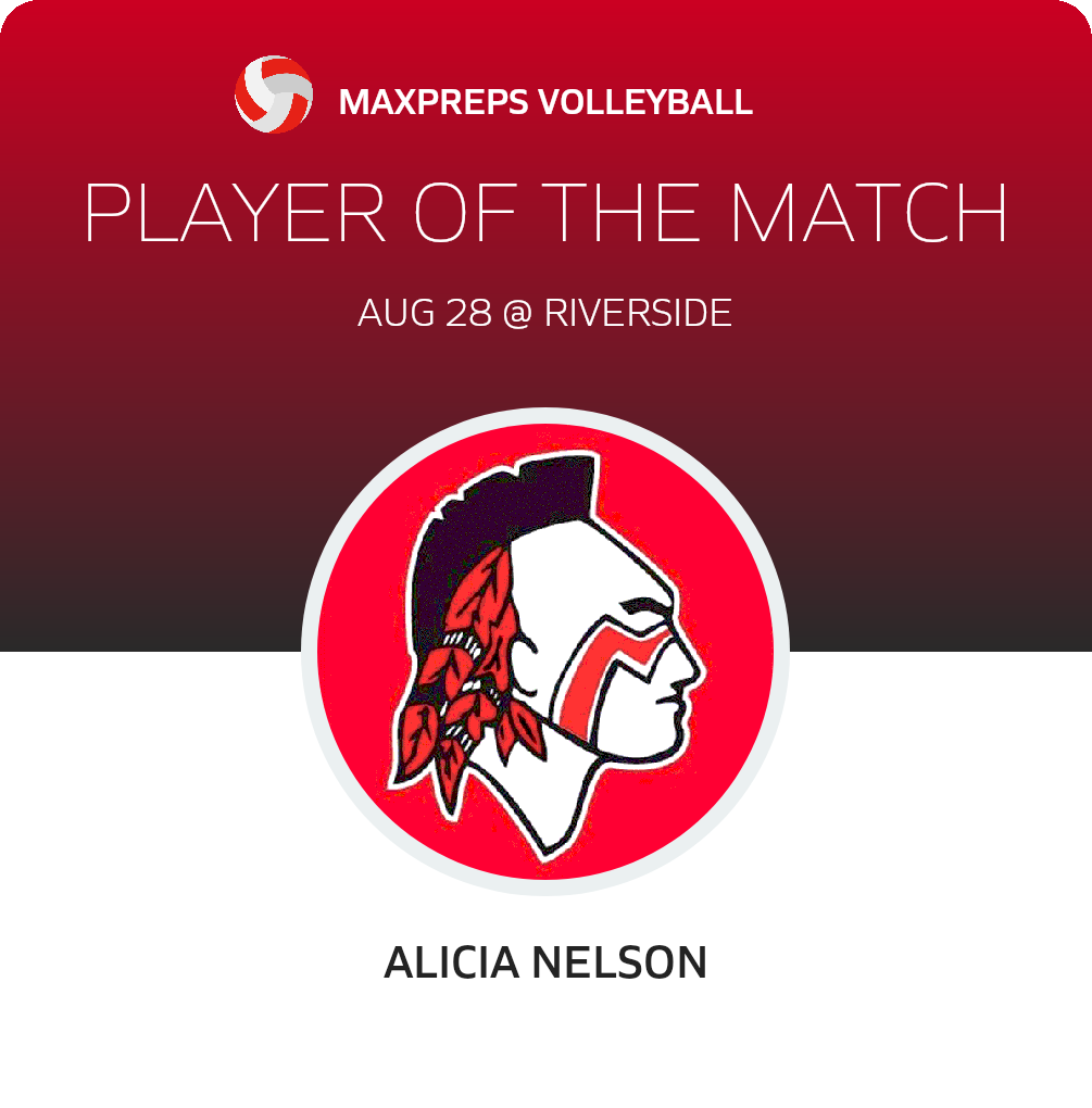 #7 Alicia Nelson Player of the Game badge