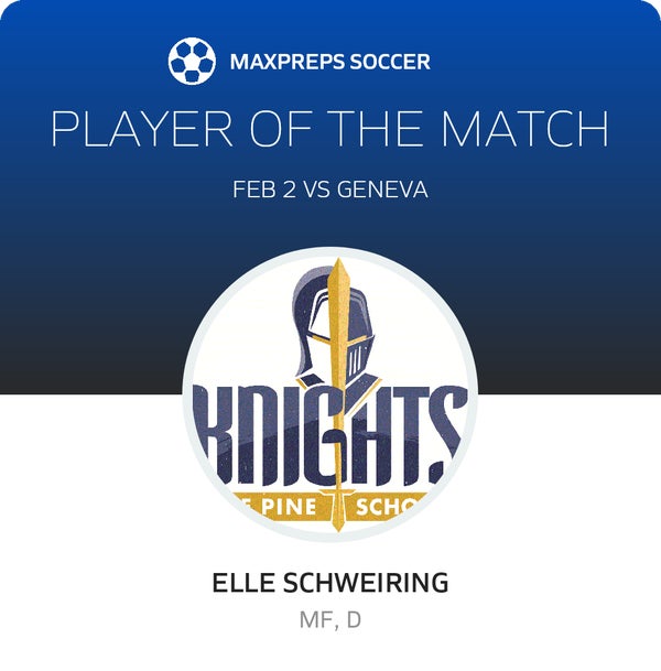 #15 Elle Schweiring Player of the Game badge