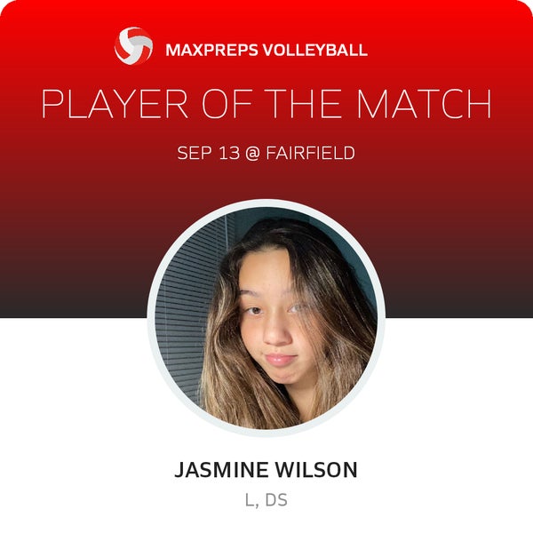 #15 Jasmine Wilson Player of the Game badge