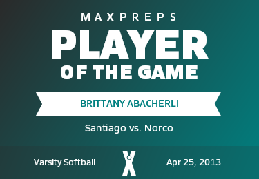 #23 Brittany Abacherli Player of the Game badge