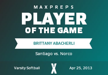 #23 Brittany Abacherli Player of the Game badge