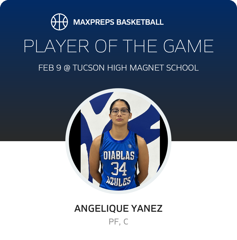 #34 Angelique Yanez Player of the Game badge