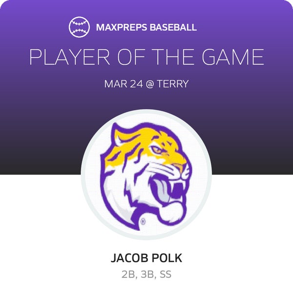 #11 Jacob Polk Player of the Game badge