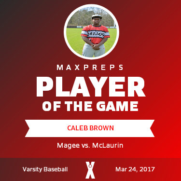 #21 Caleb Brown Player of the Game badge