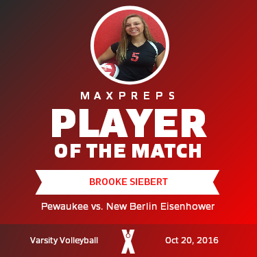 #5 Brooke Siebert Player of the Game badge