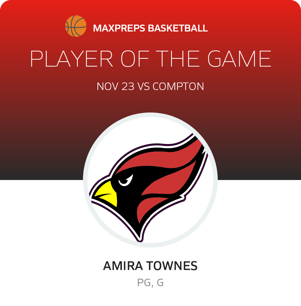 #21 Amira Townes Player of the Game badge