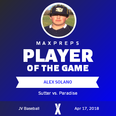 #9 Alex Solano Player of the Game badge