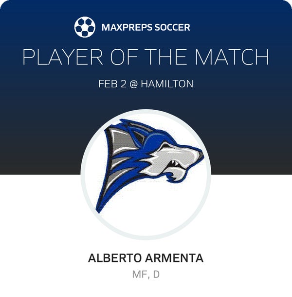 #4 Alberto Armenta Player of the Game badge