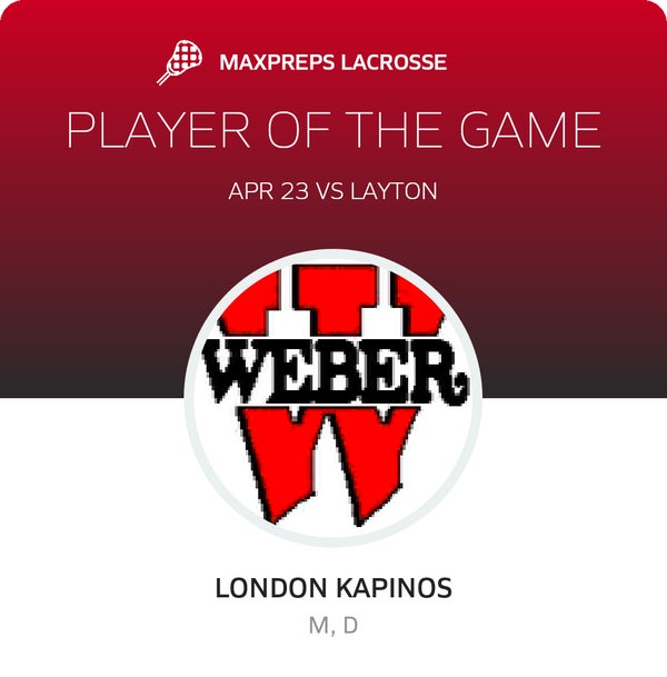 #23 London Kapinos Player of the Game badge