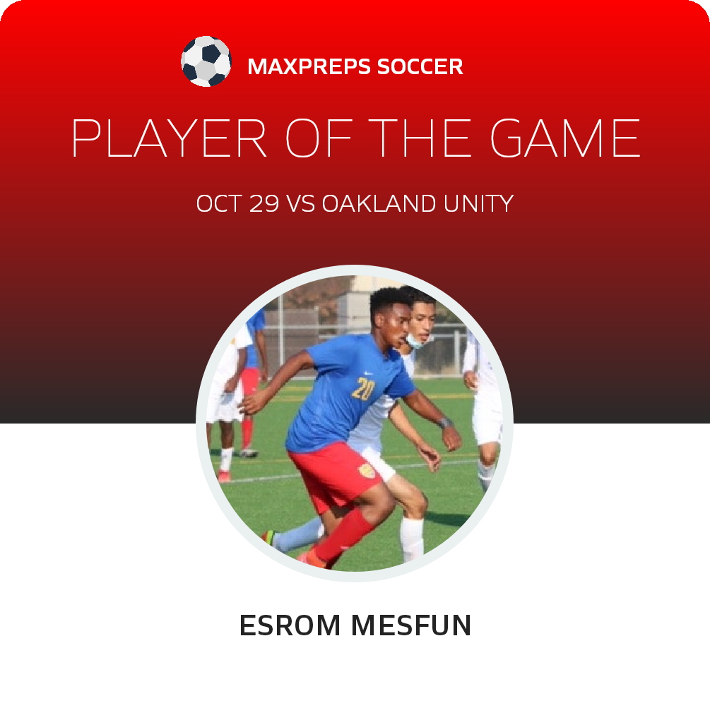 #20 Esrom Mesfun Player of the Game badge