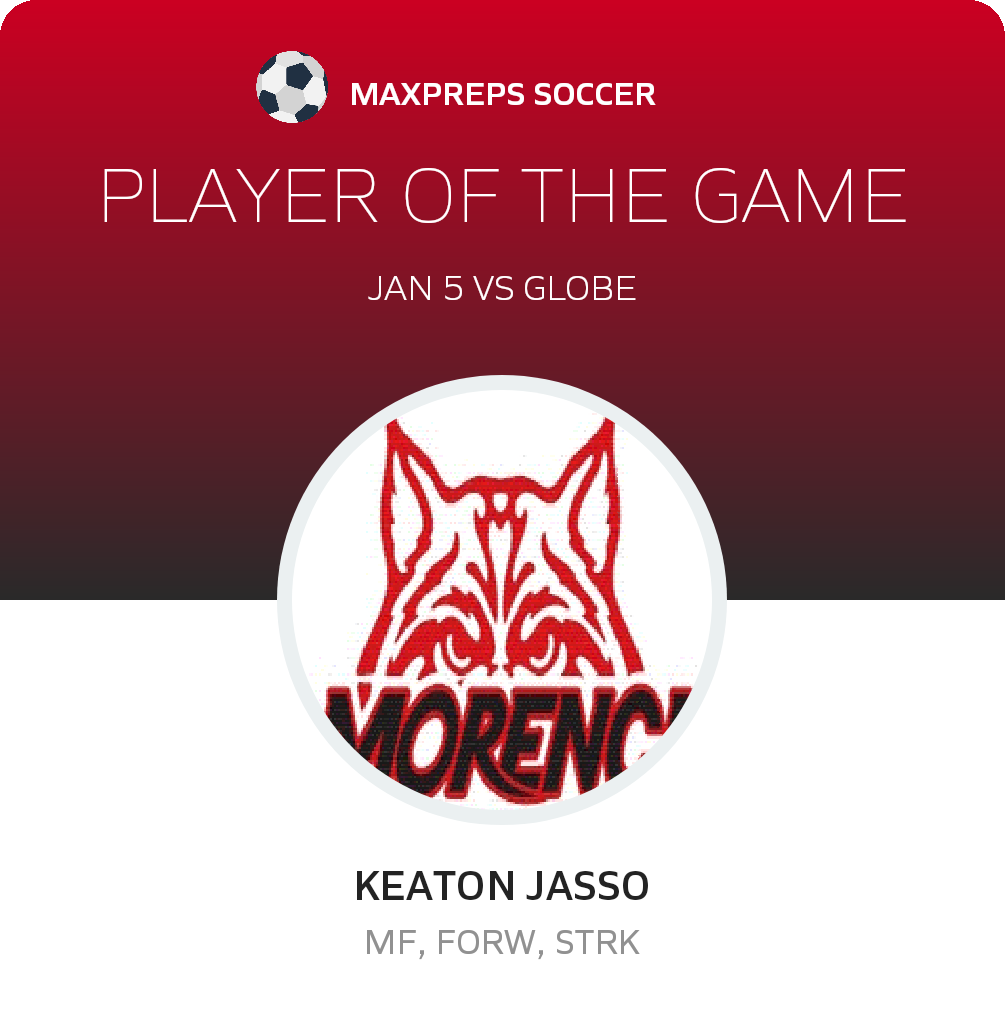 #16 Keaton Jasso Player of the Game badge