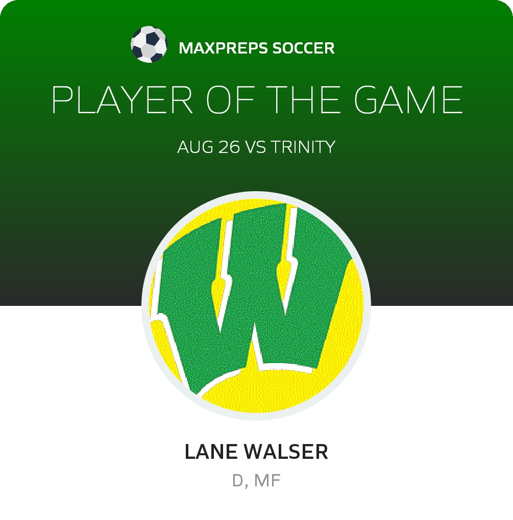 #15 Lane Walser Player of the Game badge